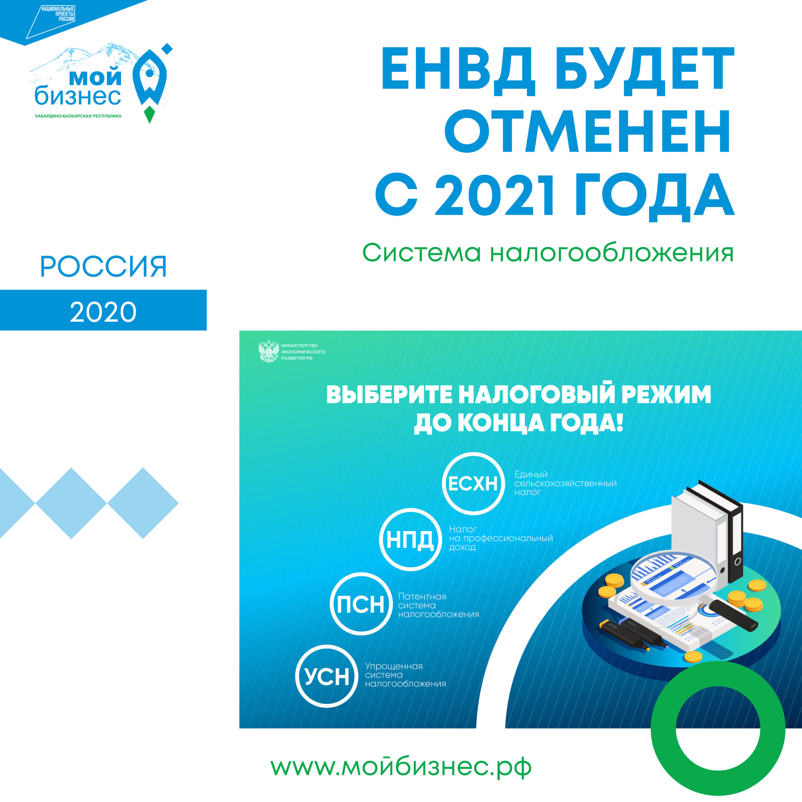 ЕНВД будет отменен с 2021 года